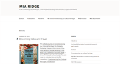 Desktop Screenshot of miaridge.com